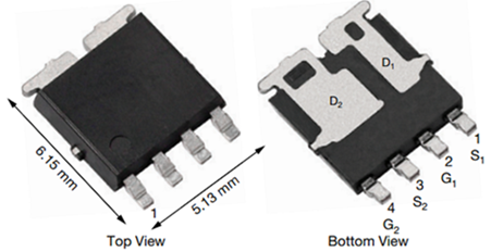 Vishay SQJ200 和 SQJ202 双 N 通道自动 MOSFET
